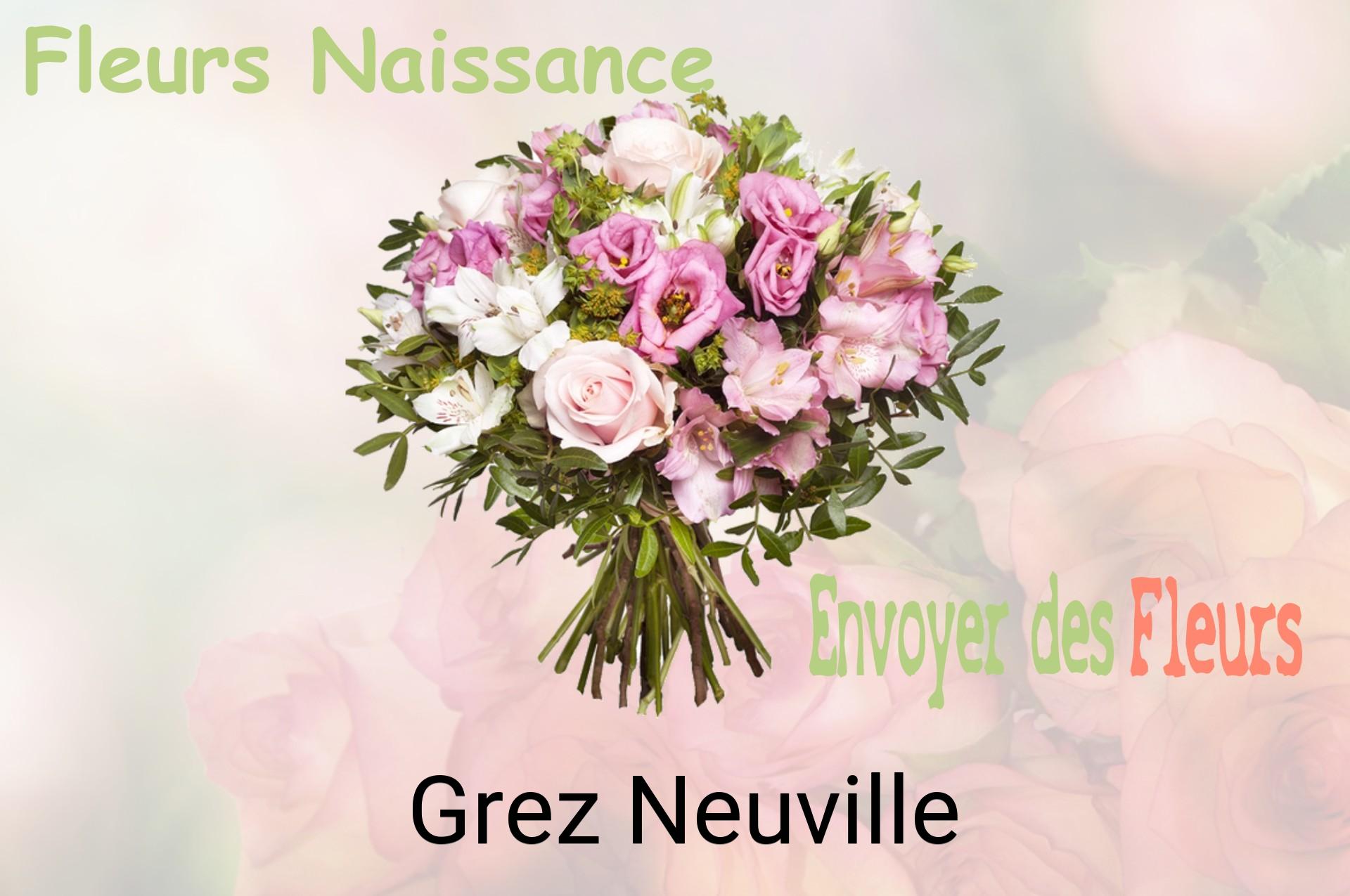 Bouquet de fleurs de naissance livré à Grez-Neuville